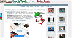 Desktop Screenshot of italyheritage.com